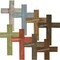Ekena Millwork 16"W x 24"H x 3/4"D Vintage Farmhouse Cross, Barnwood Decor Collection, Natural Barnwood DECR016X024X0750CRSUF - alternate 2